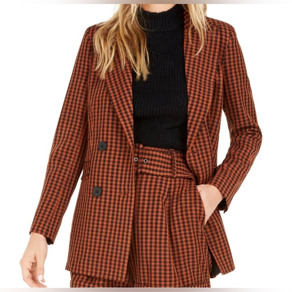 Becca Tilley x Powersuit Gingham Blazer -Small NWT